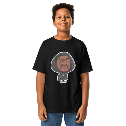 Moses Black Tee for Boys By Nickel G.