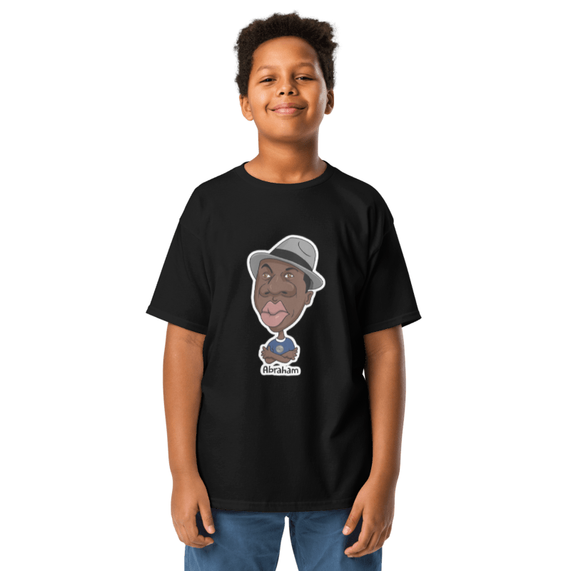 Abraham Black Tee for Boys By Nickel G.