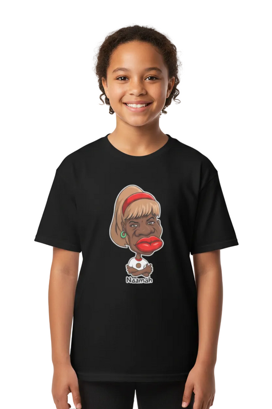 Naamah Black Tee for Girls By Penny G.