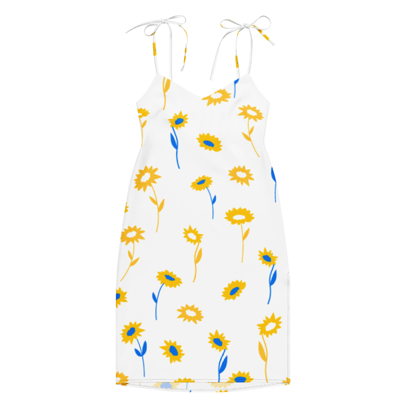 Women's Sunflowers Graphic Summer Dress By Penny G.