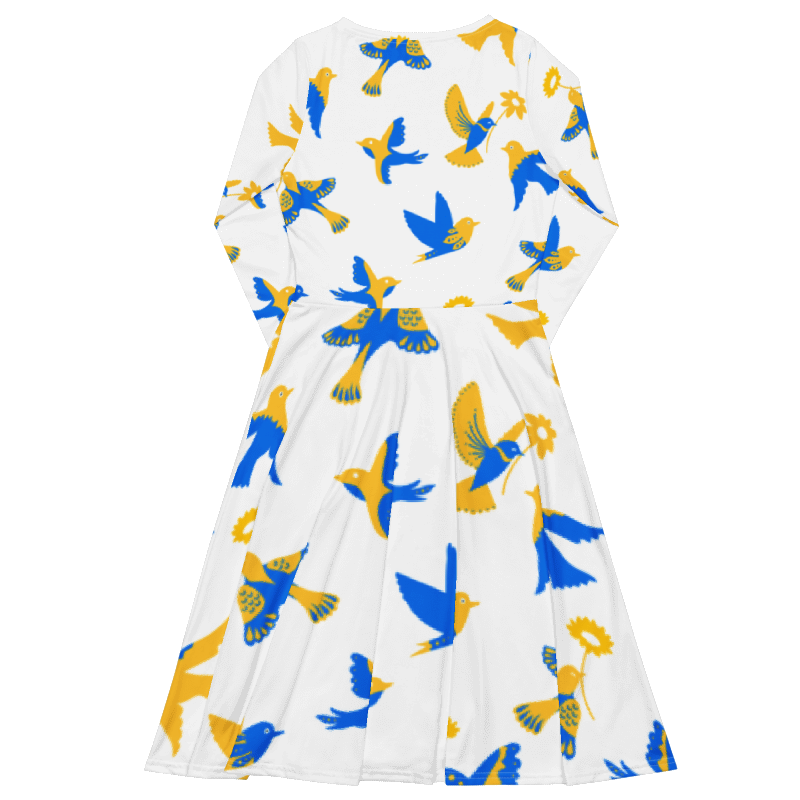 Women's When Doves Fly Graphic Summer Dress By Penny G.