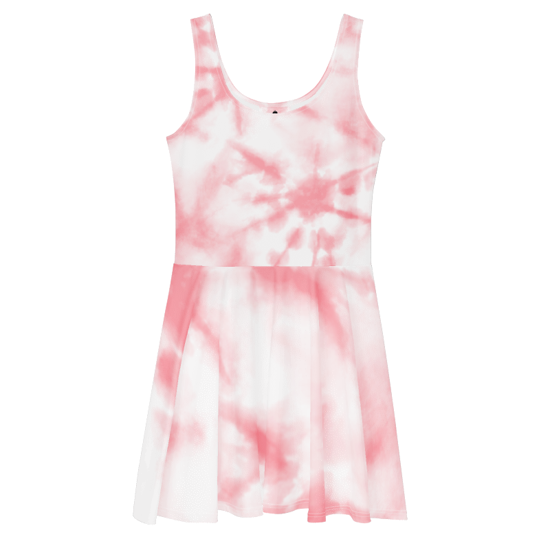 Women's Pink & White Graphic Summer Dress By Penny G.