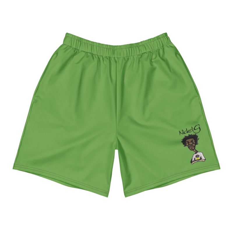 All-Over Print Unisex Green Athletic Long Shorts