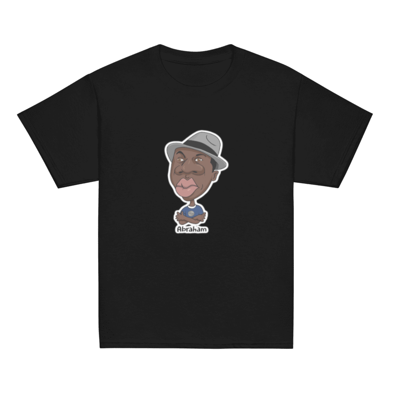 Abraham Black Tee for Boys By Nickel G.