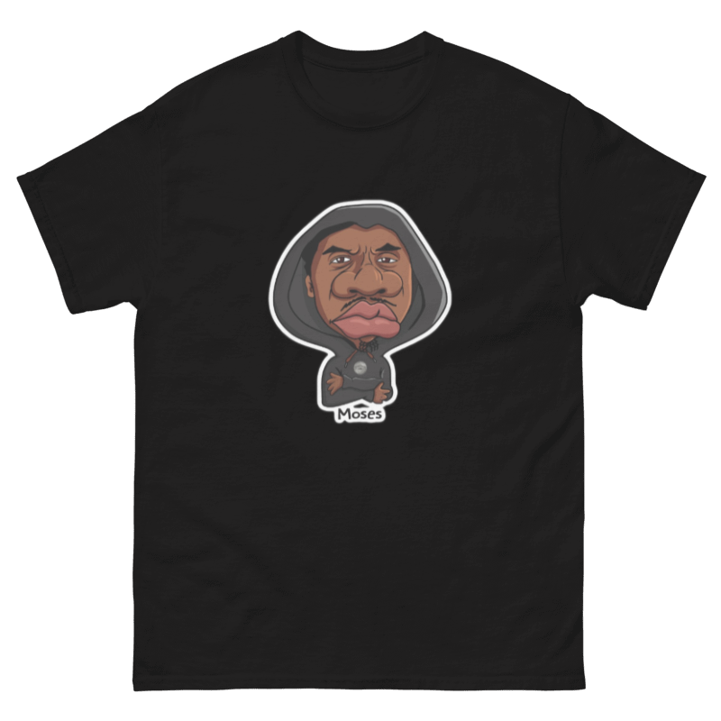 Moses Black Tee for Men By Nickel G.