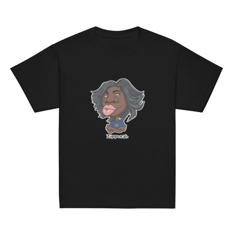 Zipporah Black Tee for Girls By Penny G.