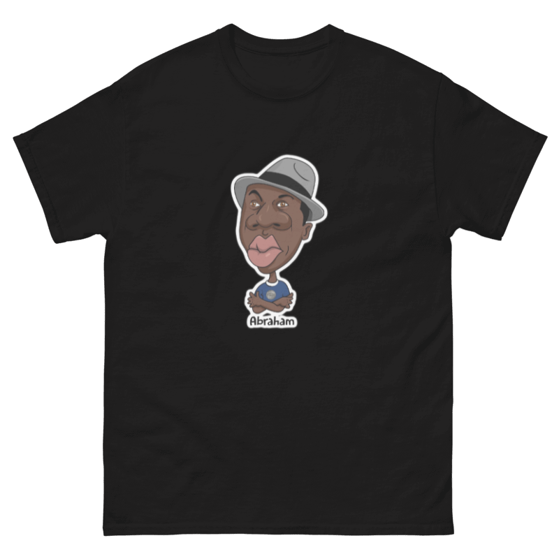 Abraham Black Tee for Men By Nickel G.