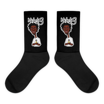 Nickel G. Men's All Black Socks