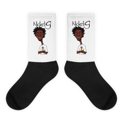 Nickel G. Men's Black & White Socks