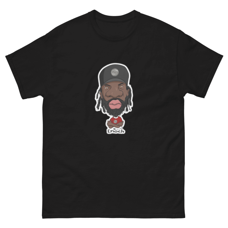 Enoch Black Tee for Men By Nickel G.