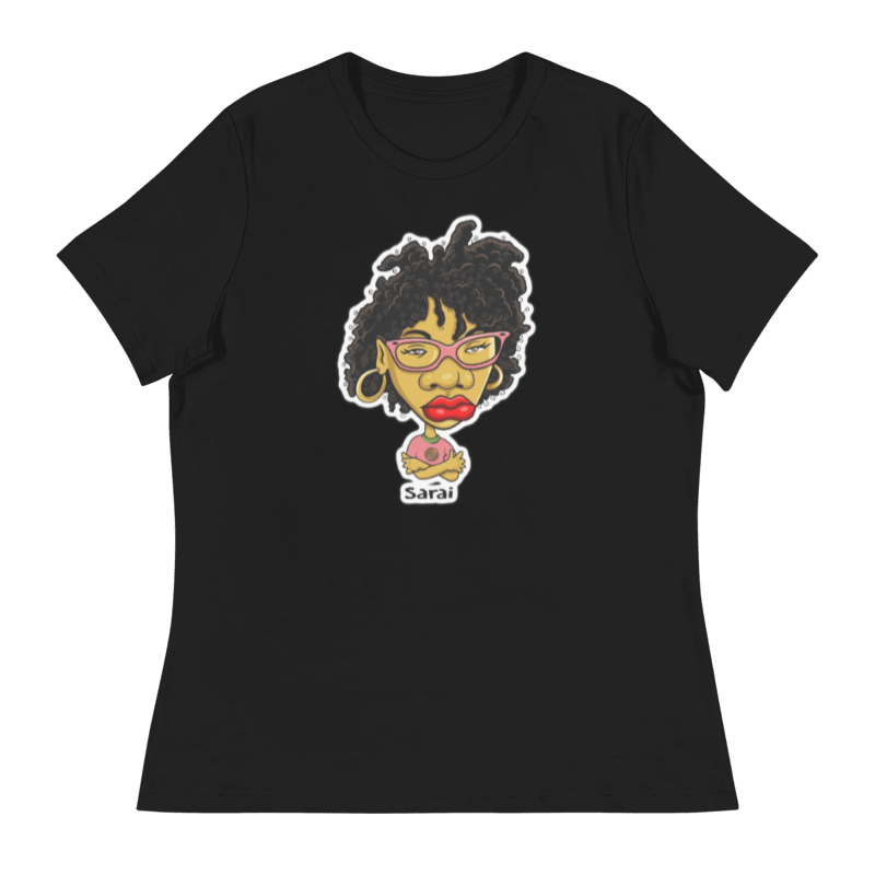 Sarai Black Tee for Women By Penny G.