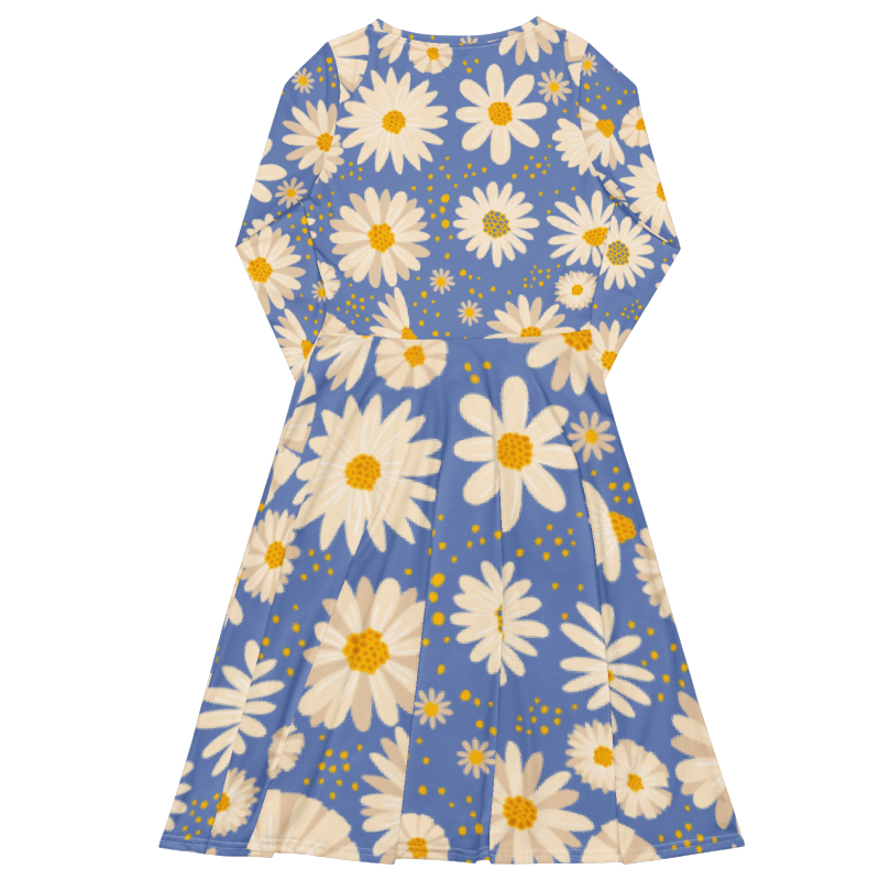Women's Blooming Daisies Graphic Summer Dress