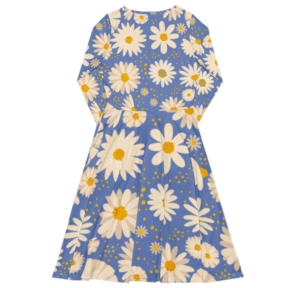Women's Blooming Daisies Graphic Summer Dress