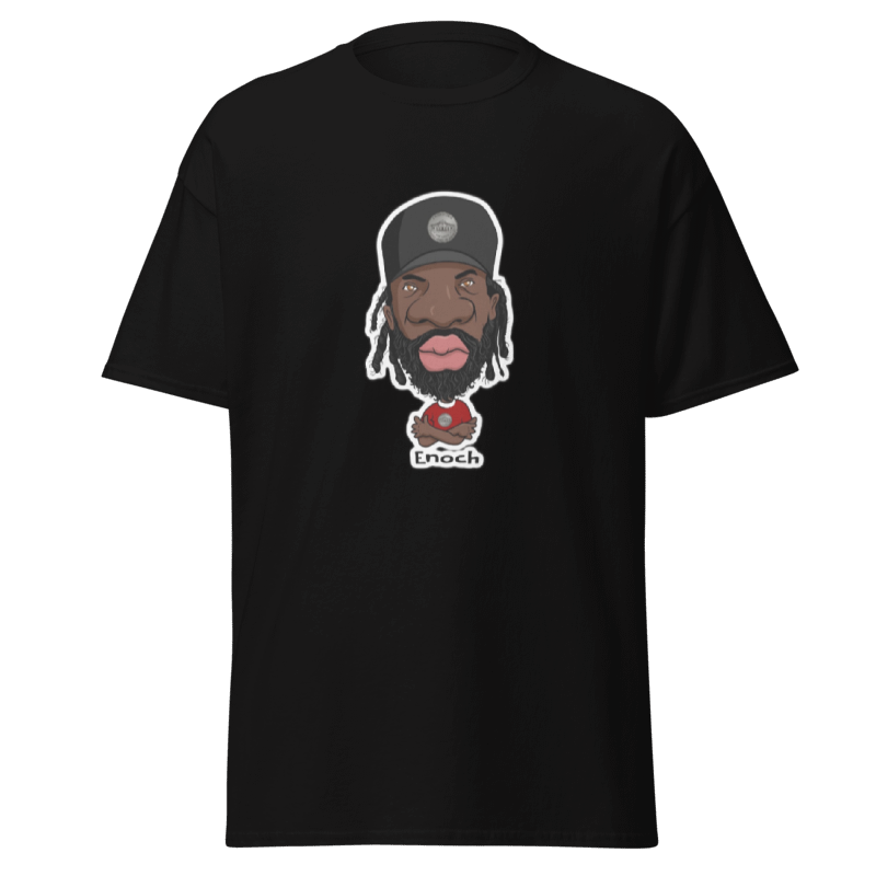 Enoch Black Tee for Men By Nickel G.