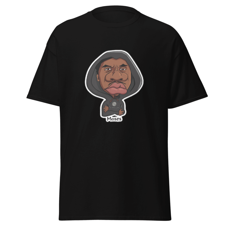 Moses Black Tee for Men By Nickel G.