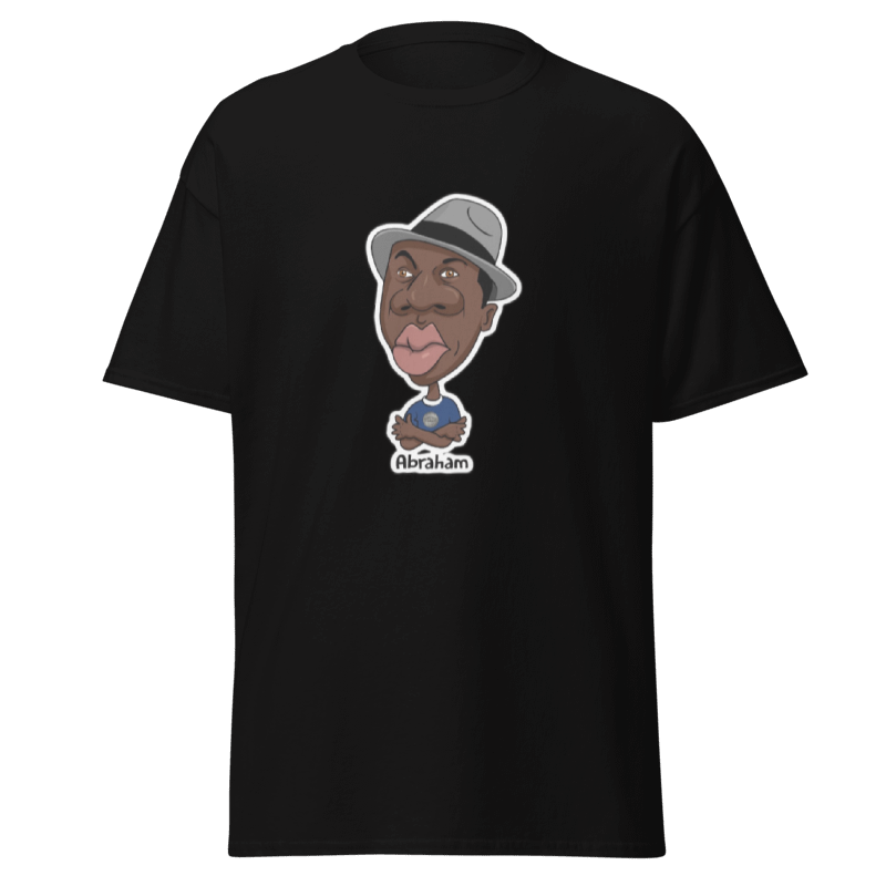 Abraham Black Tee for Men By Nickel G.