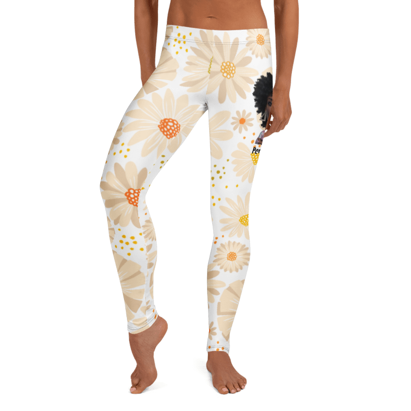 Penny G. The White Floral Arrangement Leggings