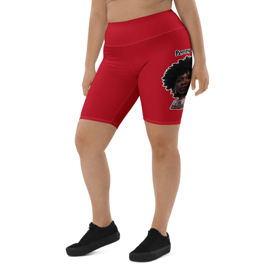 Penny G. Women's Red Biker Shorts Classic