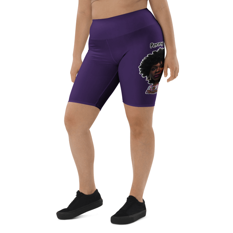 Penny G. Women's Purple Biker Shorts Classic