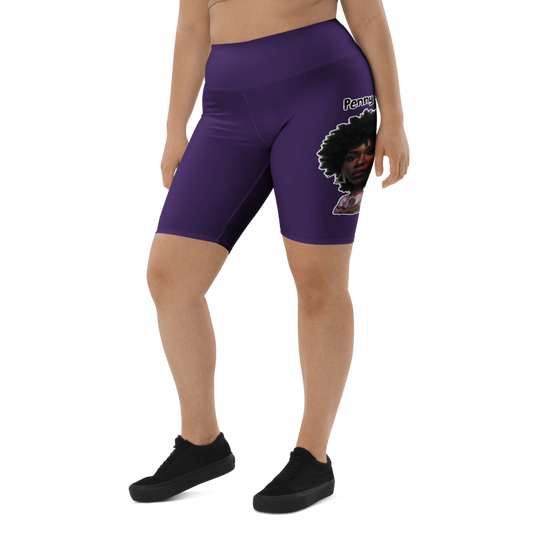 Penny G. Women's Purple Biker Shorts Classic
