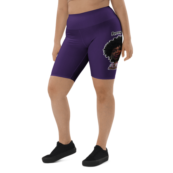 Penny G. Women's Purple Biker Shorts Classic