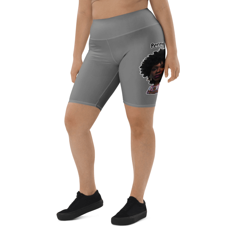 Penny G. Women's Grey Biker Shorts Classic