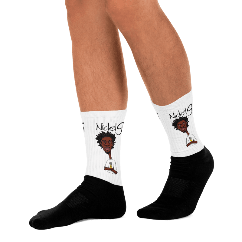 Nickel G. Men's Black & White Socks