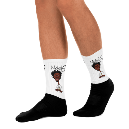 Nickel G. Men's Black & White Socks