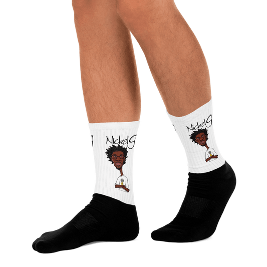 Nickel G. Men's Black & White Socks