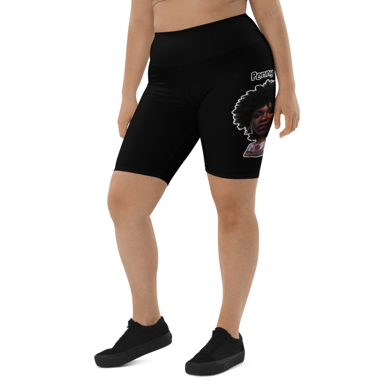 Penny G. Women's Black Biker Shorts Classic