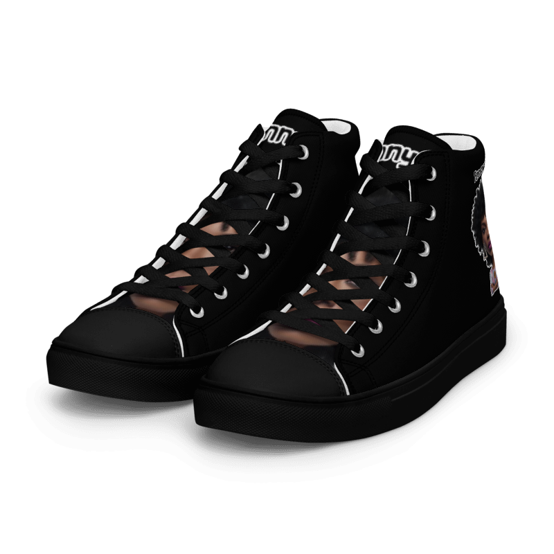 Penny G. Women's All Black High Top Sneakers
