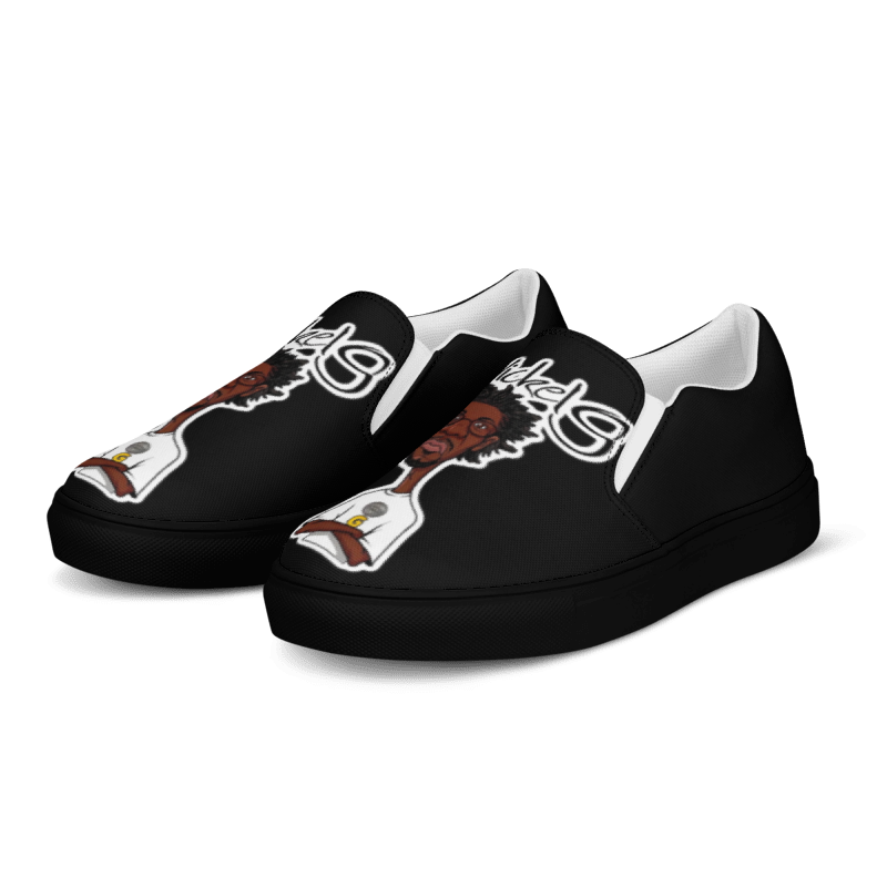 Nickel G. All Black Men's Slip-On Shoes
