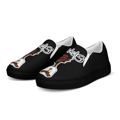 Nickel G. All Black Men's Slip-On Shoes