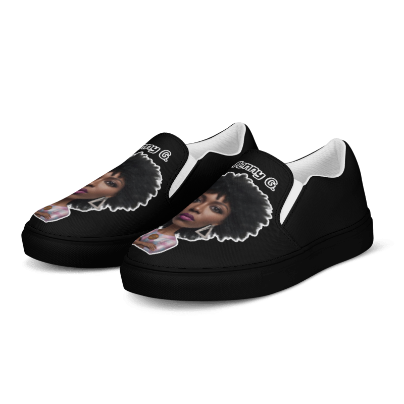 Penny G. Classic All Black Women's Slip-On Shoes
