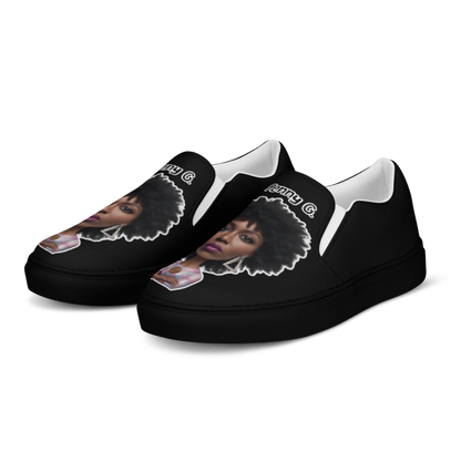 Penny G. Classic All Black Women's Slip-On Shoes