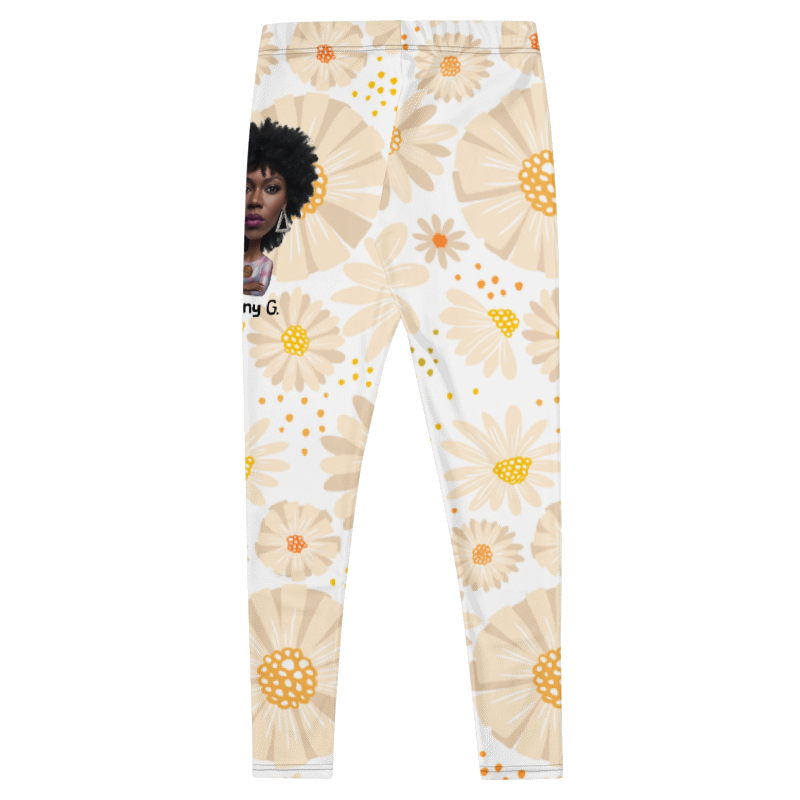 Penny G. The White Floral Arrangement Leggings