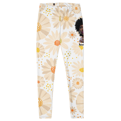 Penny G. The White Floral Arrangement Leggings