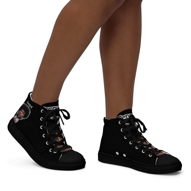 Penny G. Women's All Black High Top Sneakers