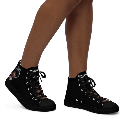 Penny G. Women's All Black High Top Sneakers