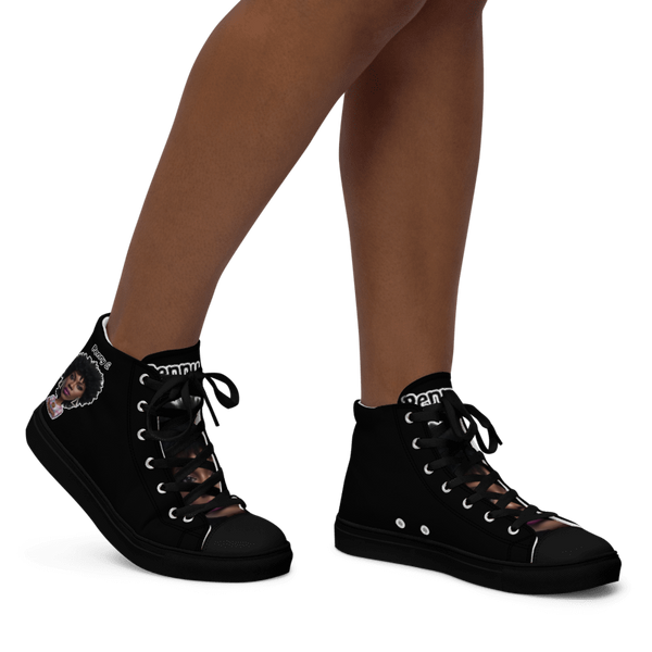 Penny G. Women's All Black High Top Sneakers