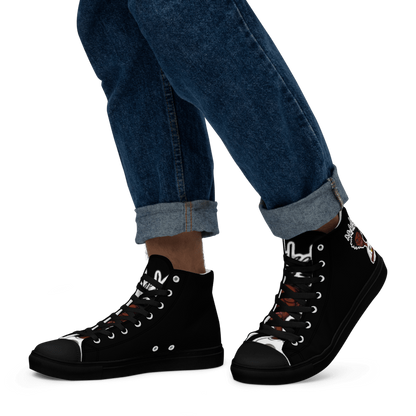 Nickel G. Men's All Black High Top Sneakers