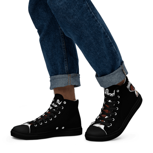 Nickel G. Men's All Black High Top Sneakers