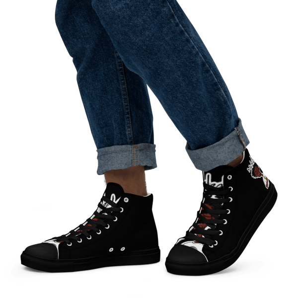 Nickel G. Men's All Black High Top Sneakers