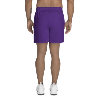 All-Over Print Unisex Purple Athletic Long Shorts