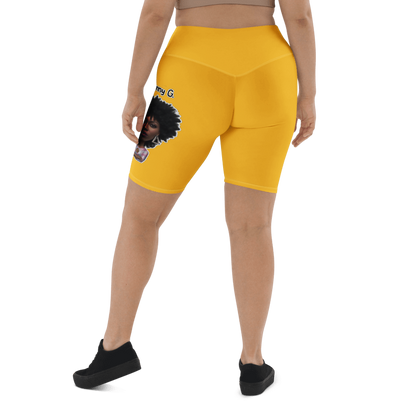 Penny G. Women's Yellow Biker Shorts Classic