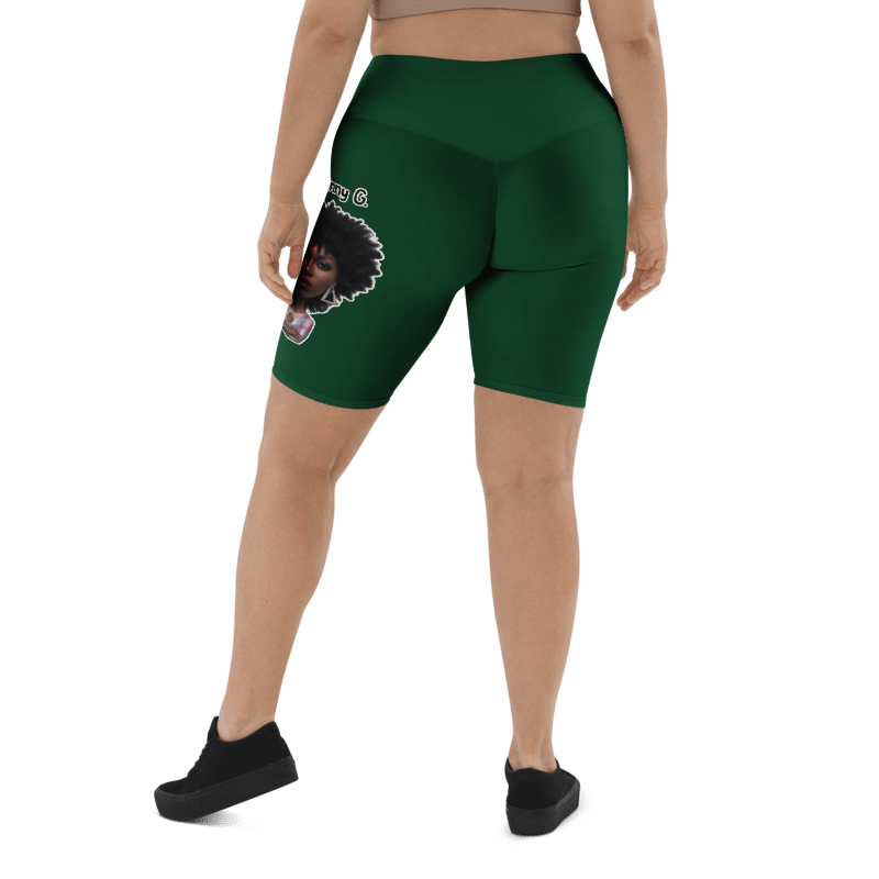 Penny G. Women's Green Biker Shorts Classic