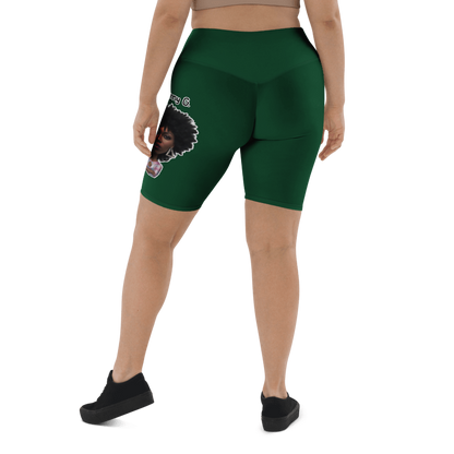 Penny G. Women's Green Biker Shorts Classic