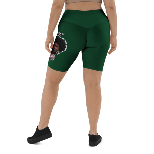 Penny G. Women's Green Biker Shorts Classic