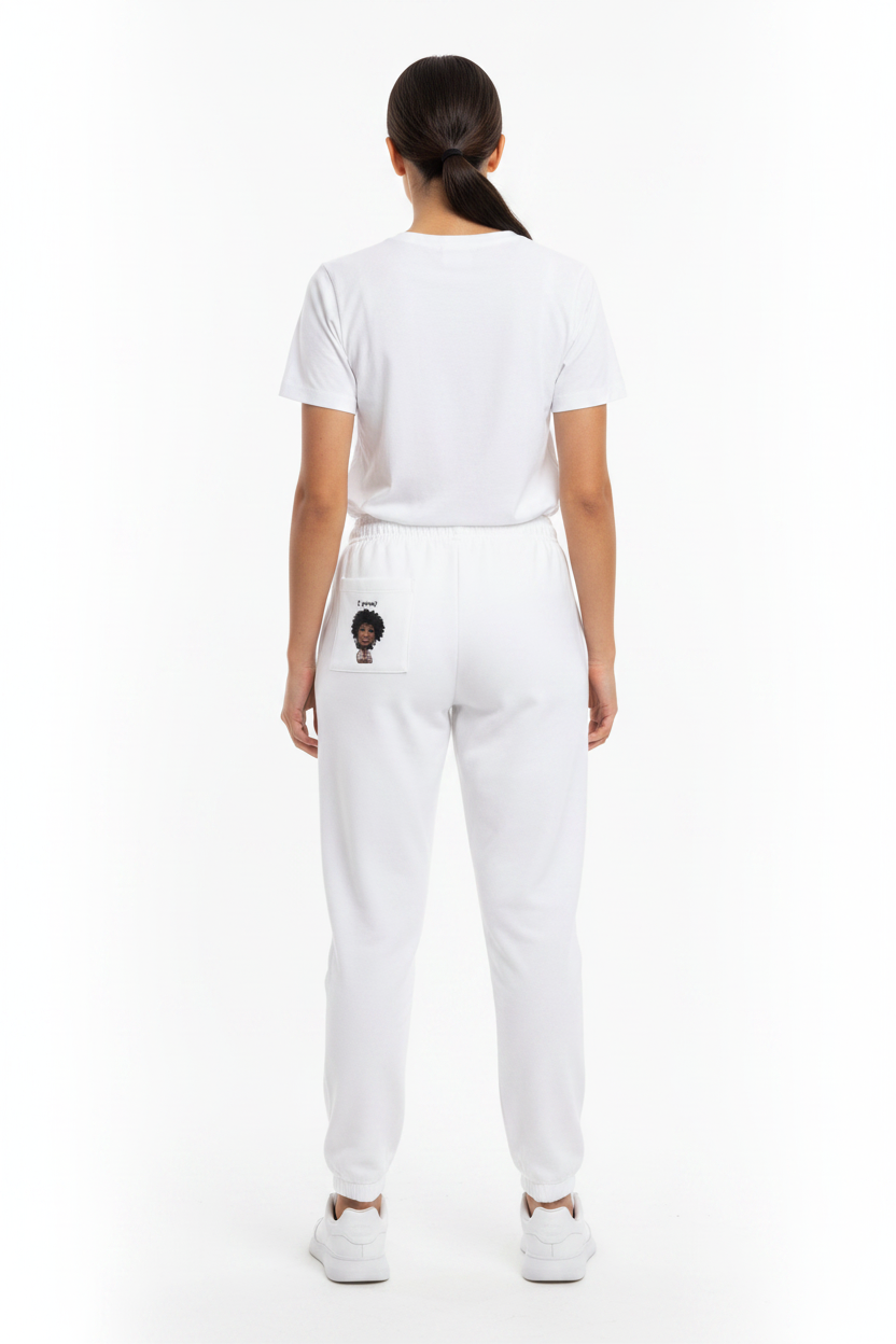 Penny G. White Track Pants