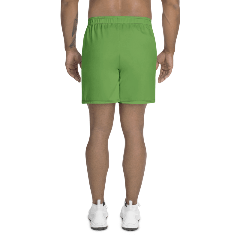 All-Over Print Unisex Green Athletic Long Shorts